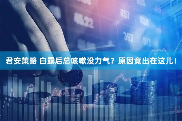 君安策略 白露后总咳嗽没力气？原因竟出在这儿！