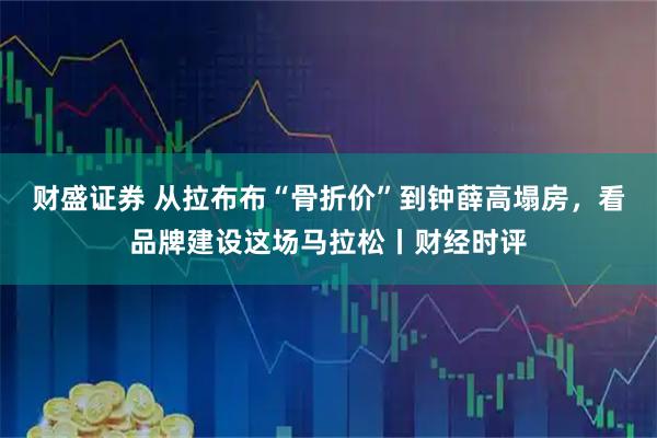 财盛证券 从拉布布“骨折价”到钟薛高塌房，看品牌建设这场马拉松丨财经时评