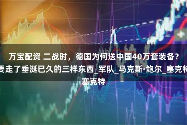 万宝配资 二战时,德国为何送中国40万套装备?要走了垂涎已久的三样东西_军队_马克斯·鲍尔_塞克特